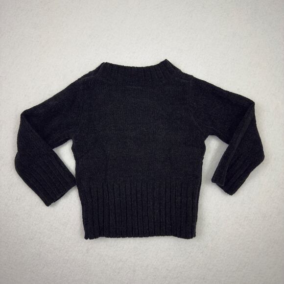 Baby Christmas Sweater 12M Black Knit Pullover Holiday Presents Embroidered - Picture 6 of 10